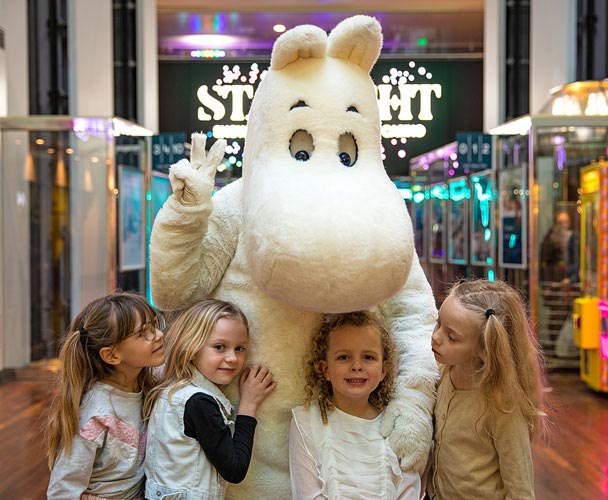 Mumin ombord på kryssning till Finland