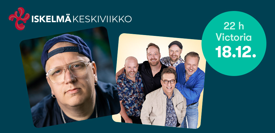 Arttu Wiskari sekä Finlanders 18.12. Victorian Iskelmäkeskiviikkoristeilyllä