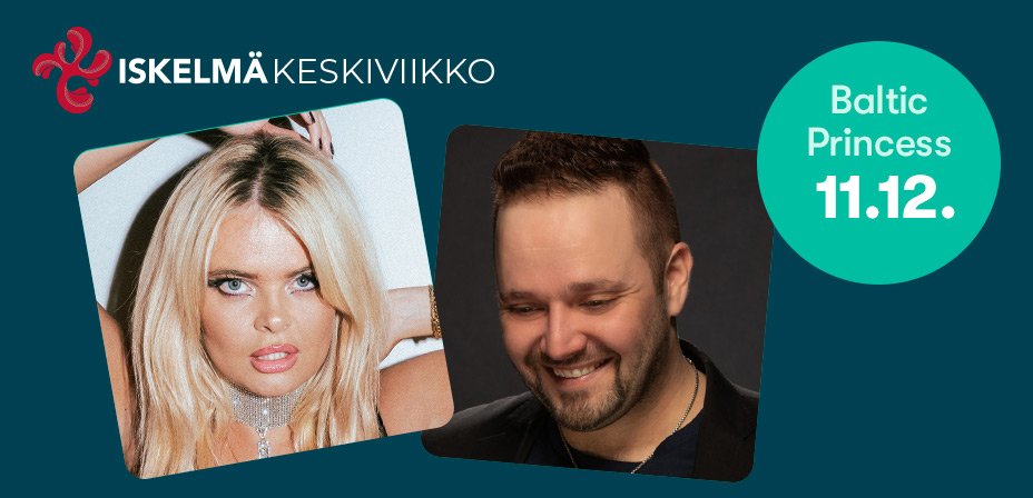 Erika Vikman sekä Antti Ahopelto & Etiketti 11.12. Baltic Princessin Iskelmäkeskiviikkoristeilyllä