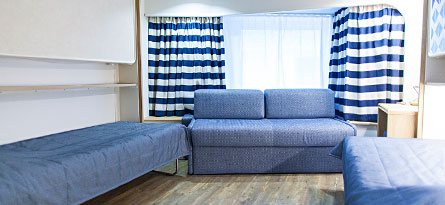 Renovierte Familienkabinen