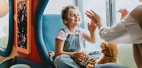 Leikkihuoneessa lasten matka sujuu viihtyisästi