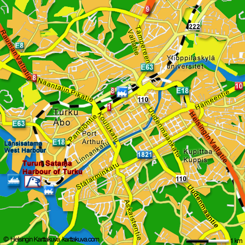 Wie man dorthin kommt Silja Line Fähre in Turku, Finnland